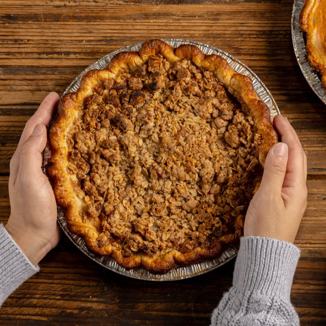 Winter Pear Pie w/ Ginger Streusel