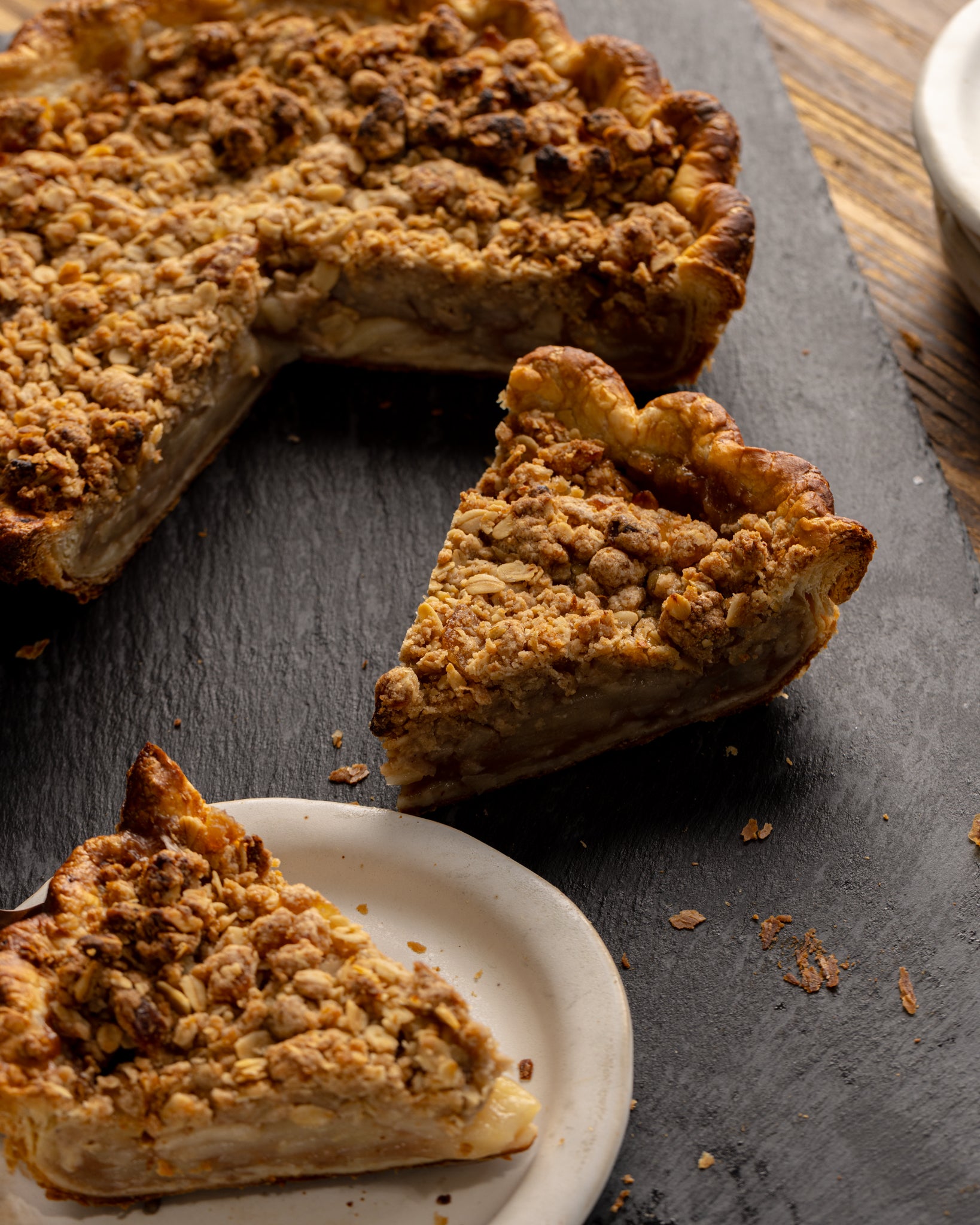 Winter Pear Pie w/ Ginger Streusel